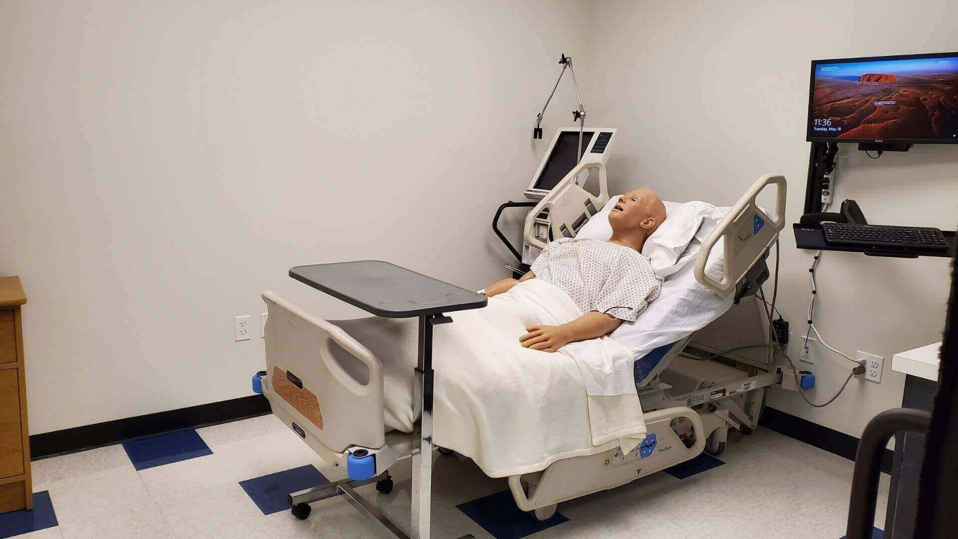 Fresno Simulation Learning Center Med-Surg ICU Room